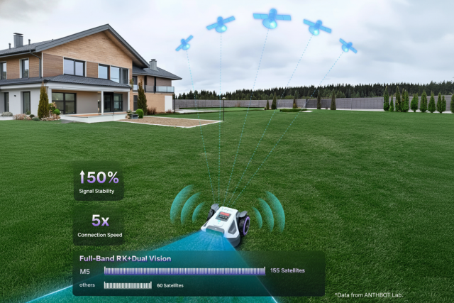 ANTHBOT M5 - Full-Band RTK pro stabilní GPS signál